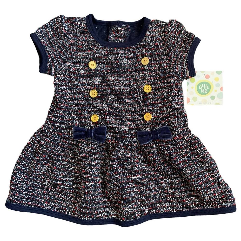 Little Me 12 Month Tweed Dress